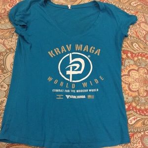 3/$25 Krav Maga V neck top tee shirt